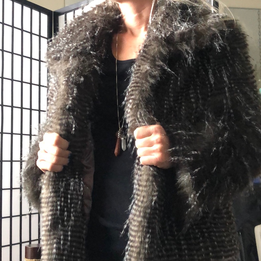 Trina Turk Faux Fur Jacket.